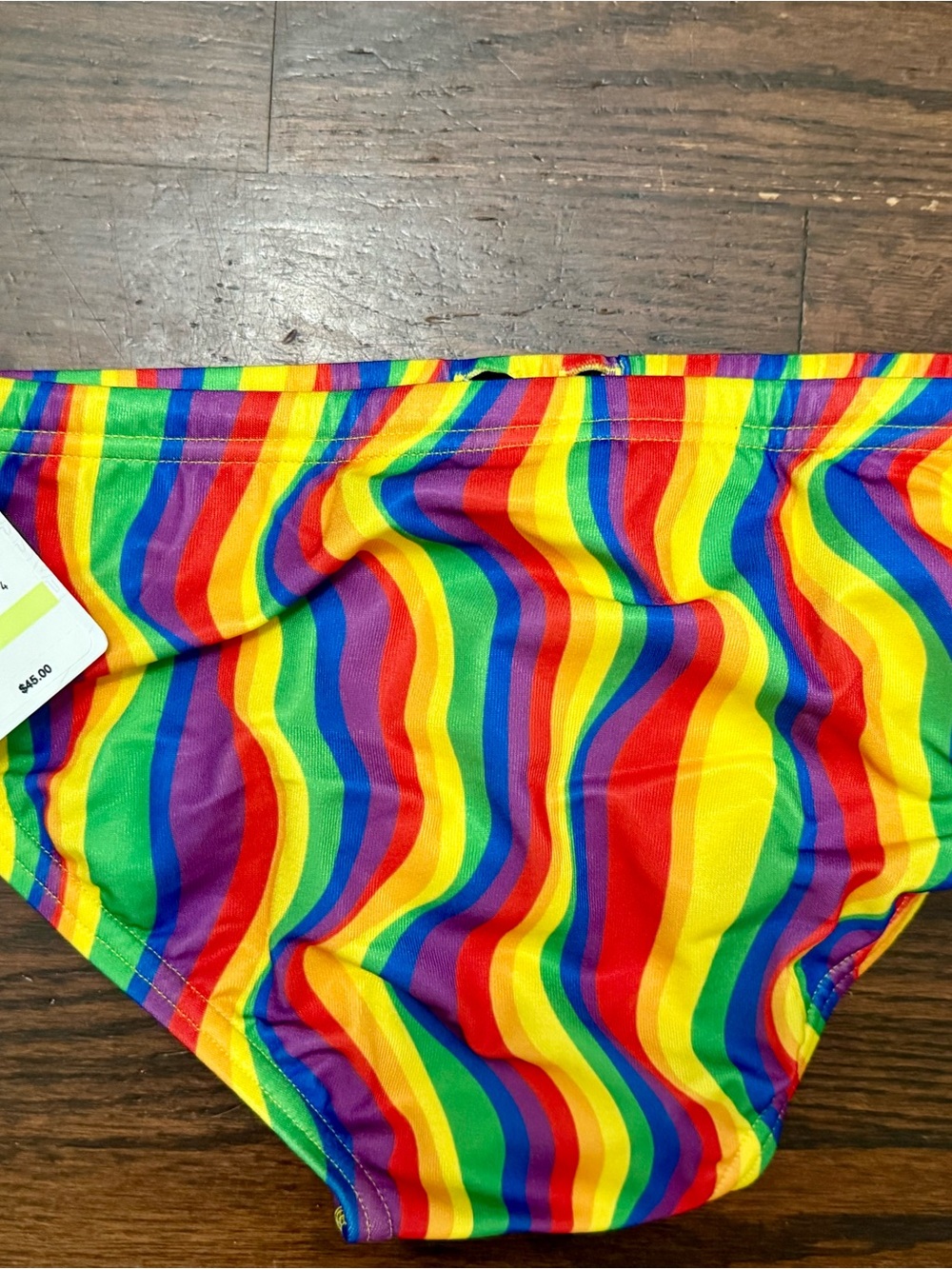 Speedo Rainbow Pride Stripe Swim Briefs Size 30 - Picture 4 of 5